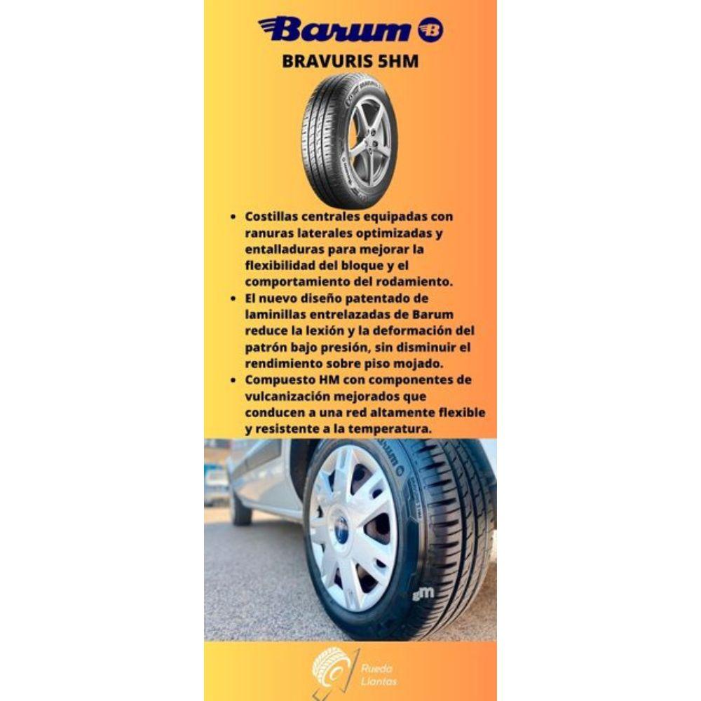 Especificaciones técnicas de LLANTA BARUM BRAVURIS 5HM 195/65R15 PARA AUTOMÓVILES Ruedallantas Ecuador