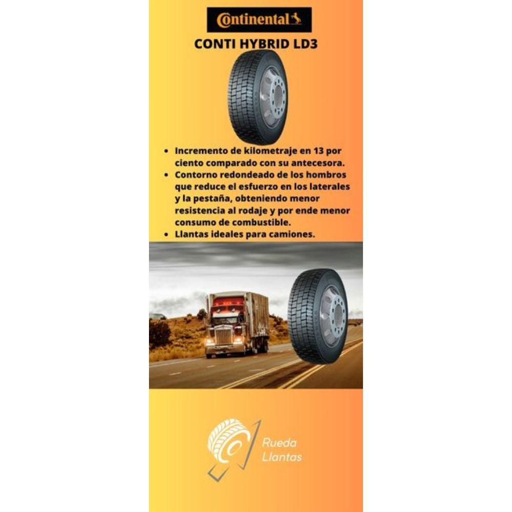 Especificaciones técnicas de LLANTA CONTINENTAL CONTI HYBRID LD3 205/75R17.5 POSTERIOR PARA CAMIONES Ruedallantas Ecuador