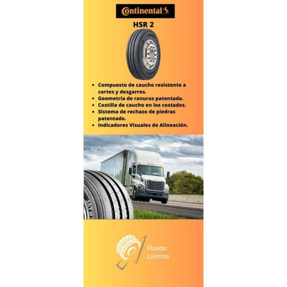 Especificaciones técnicas de LLANTA CONTINENTAL HSR 2 11R22.5 DIRECCIONAL PARA TRAILERS Ruedallantas Ecuador