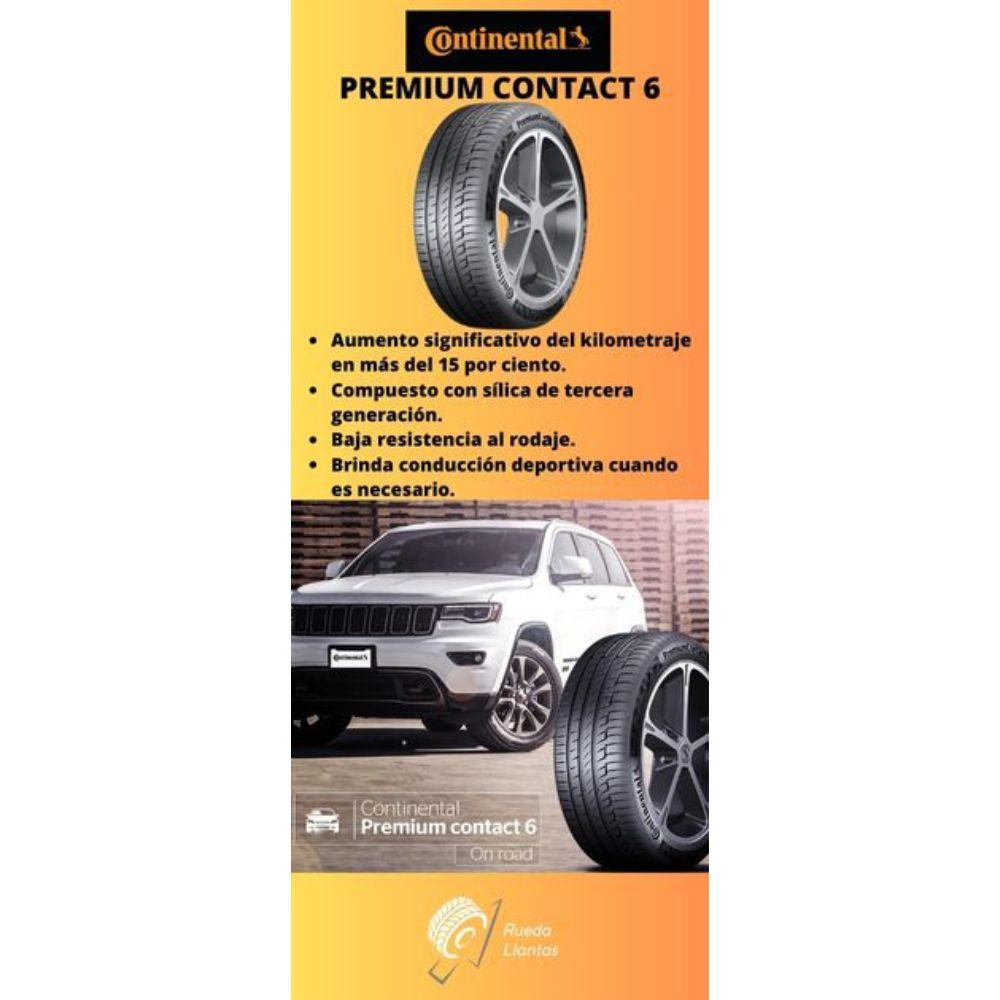 Especificaciones técnicas de LLANTA CONTINENTAL PREMIUMCONTACT 6 205/55R16 PARA AUTOMÓVILES Ruedallantas Ecuador