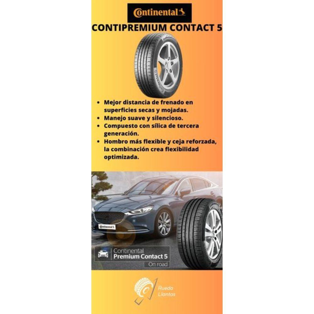 Especificaciones técnicas de LLANTA CONTINENTAL CONTIPREMIUMCONTACT 5 235/65R17 PARA SUVS Ruedallantas Ecuador