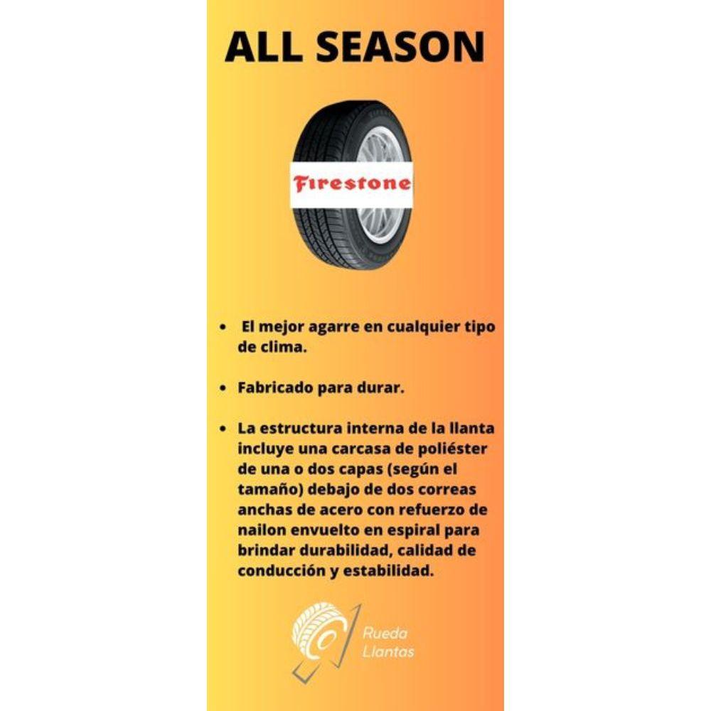 Especificaciones técnicas de LLANTA FIRESTONE ALL SEASON 225/70R16 PARA SUVS Ruedallantas Ecuador