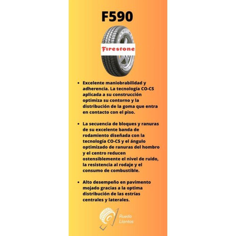 Especificaciones técnicas de LLANTA FIRESTONE F590 215/70R15 PARA SUVS Ruedallantas Ecuador