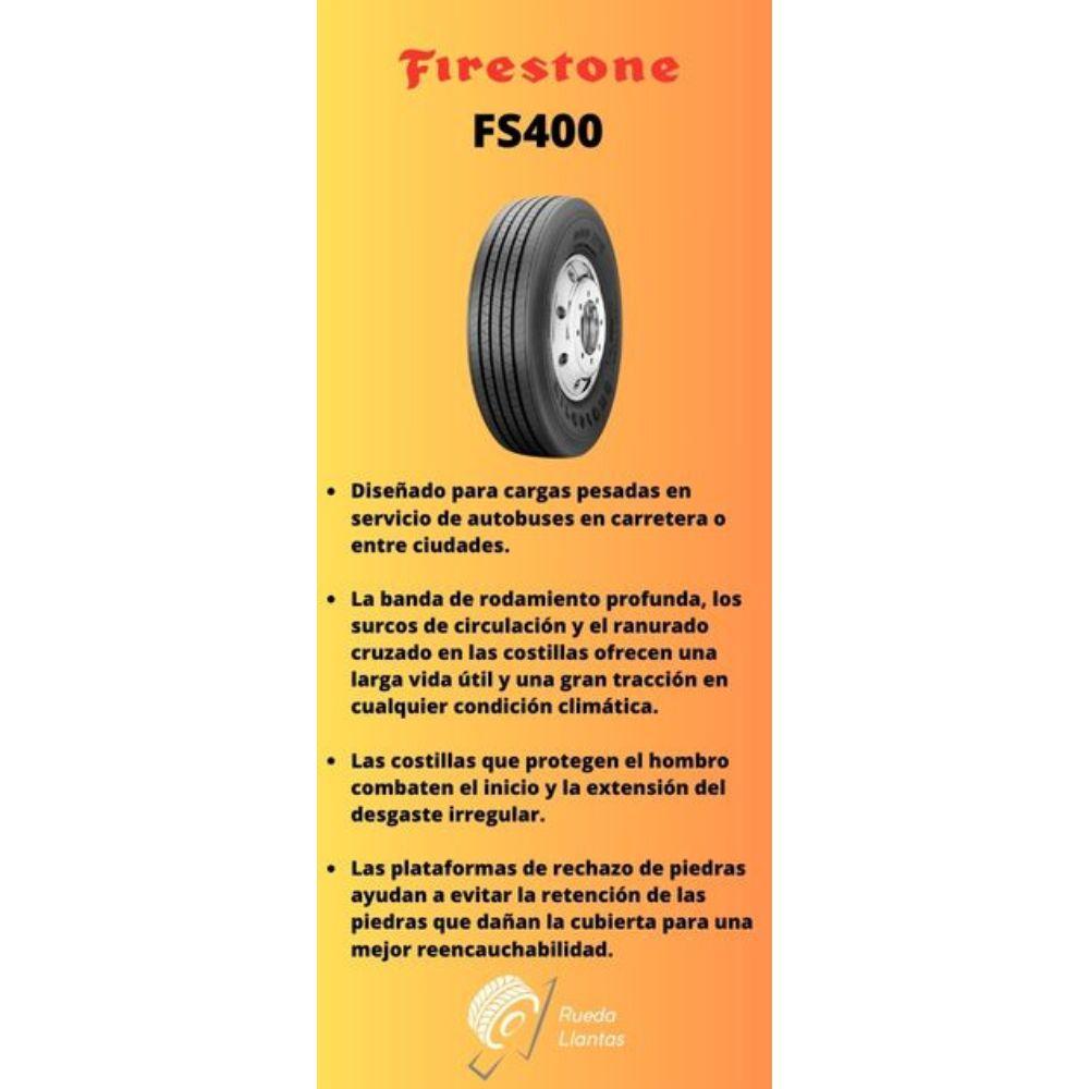 Especificaciones técnicas de LLANTA FIRESTONE FS400 295/80R22.5 16PR PARA BUSES Ruedallantas Ecuador