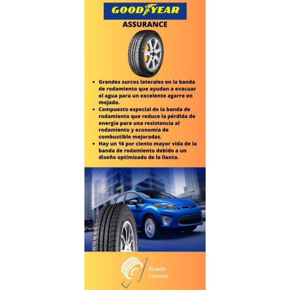 Especificaciones técnicas de LLANTA GOOD YEAR ASSURANCE 165/70R13 PARA AUTOMÓVILES Ruedallantas Ecuador