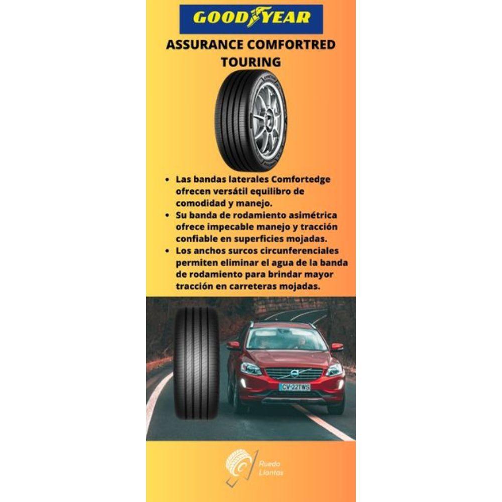 Especificaciones técnicas de LLANTA GOOD YEAR ASSURANCE COMFORTRED TOURING 225/65R17 PARA SUVS Ruedallantas Ecuador