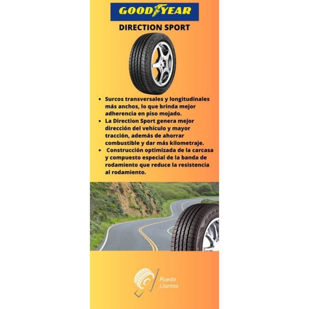 Especificaciones técnicas de LLANTA GOOD YEAR DIRECTION SPORT 205/55R16 PARA AUTOMÓVILES Ruedallantas Ecuador