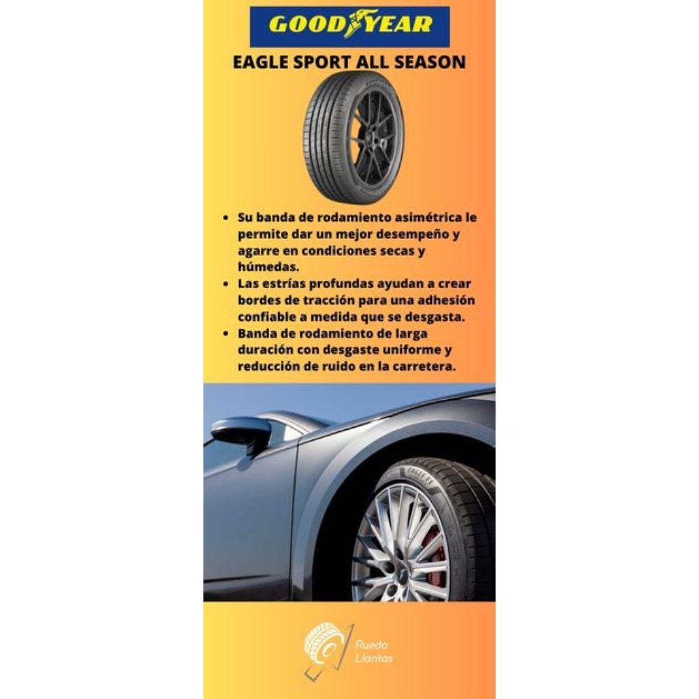 Especificaciones técnicas de LLANTA GOOD YEAR EAGLE SPORT ALL SEASON 235/45R18 PARA SUV Ruedallantas Ecuador
