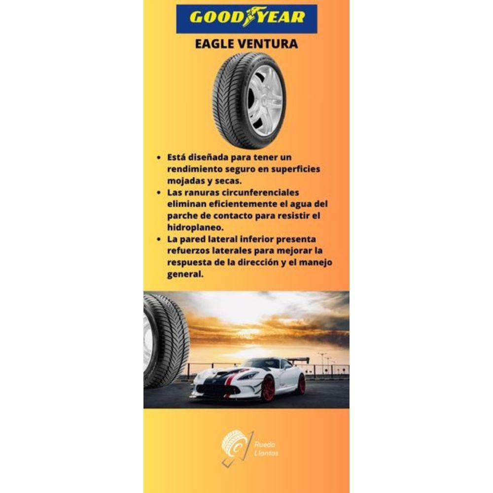 Especificaciones técnicas de LLANTA GOOD YEAR EAGLE VENTURA 205/60R13 PARA AUTOMÓVILES Ruedallantas Ecuador