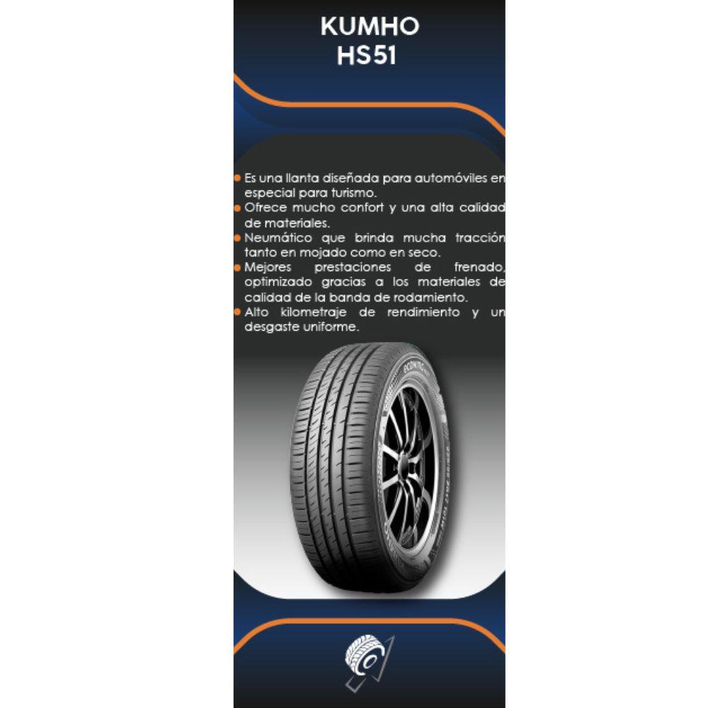 Especificaciones técnicas de LLANTA KUMHO TYRES HS51 235/60R16 PARA SUVS Ruedallantas Ecuador