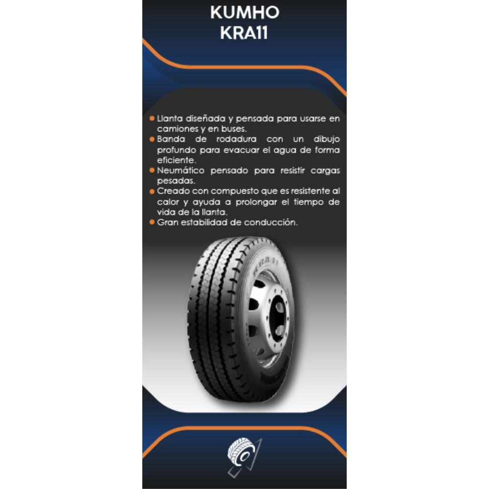 Especificaciones técnicas de LLANTA KUMHO TYRES KRA11 9.5R17.5 PARA CAMIONES Ruedallantas Ecuador