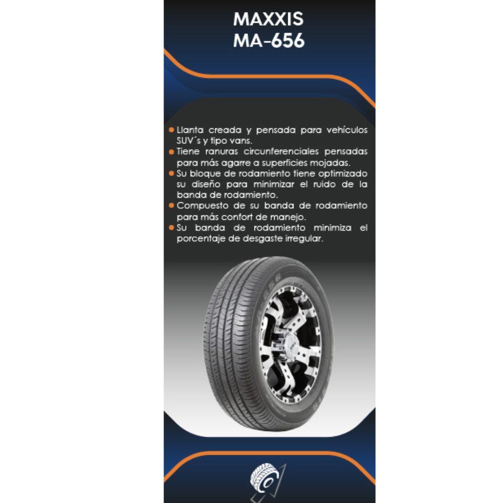 Especificaciones técnicas de LLANTA MAXXIS MA656 175/60R13 PARA AUTOMÓVILES Ruedallantas Ecuador