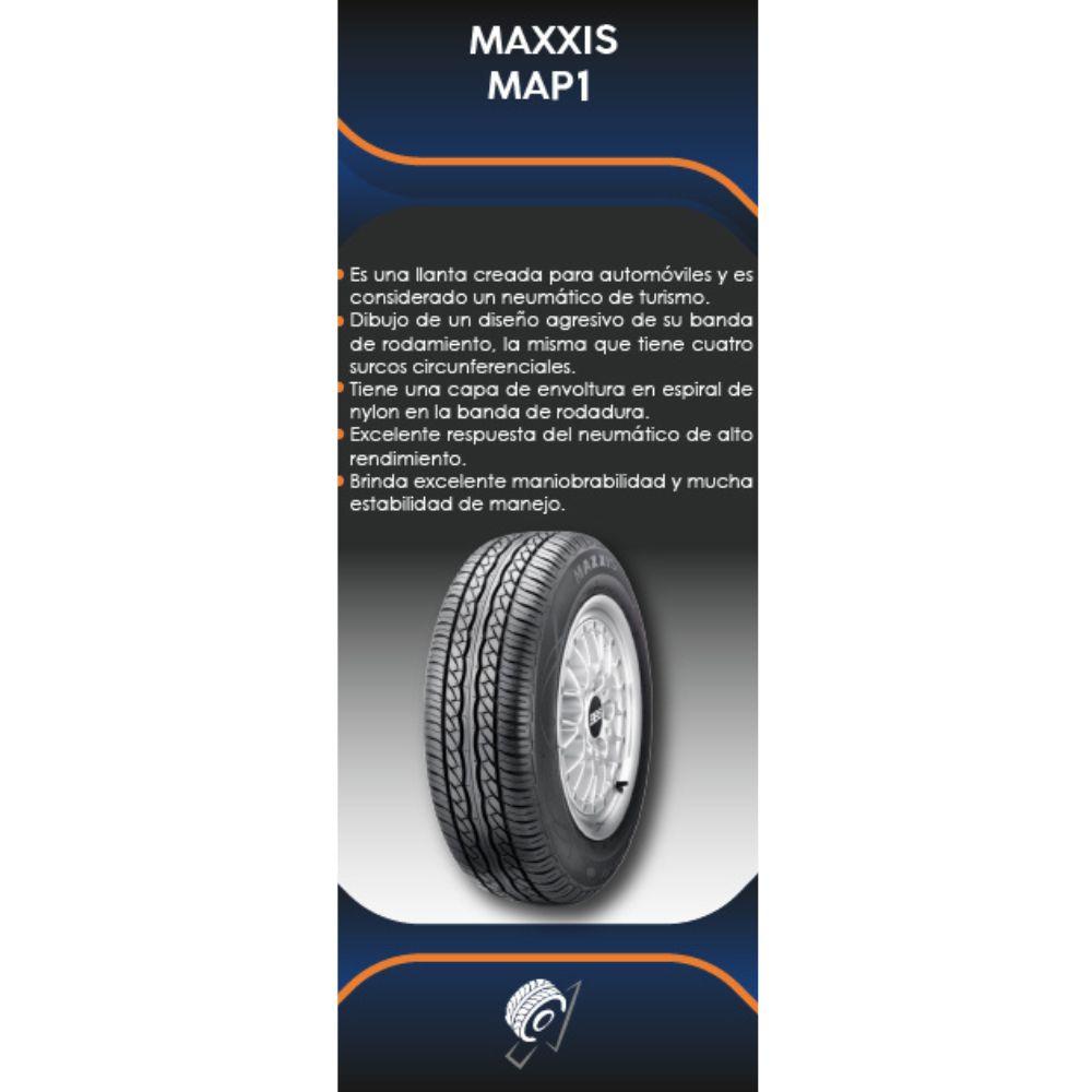 Especificaciones técnicas de LLANTA MAXXIS MAP1 185/60R14 PARA AUTOMÓVILES Ruedallantas Ecuador