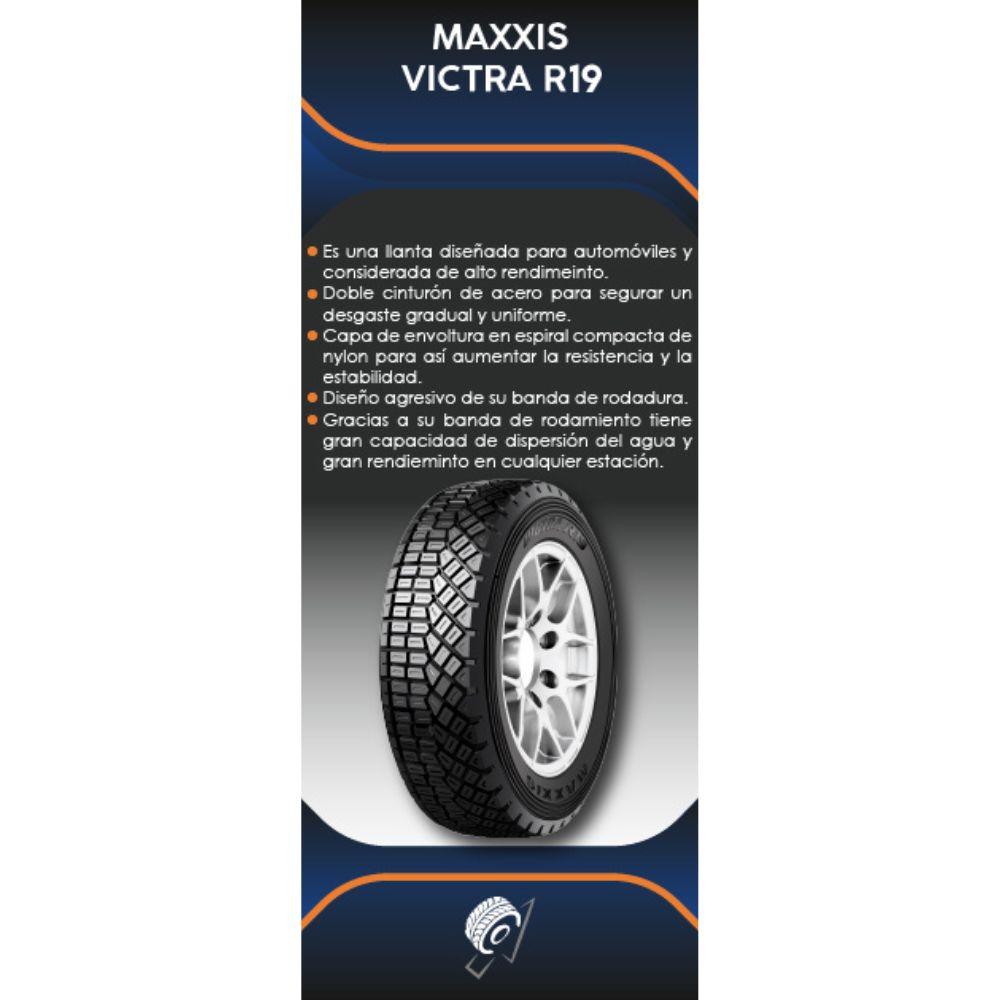 Especificaciones técnicas de LLANTA MAXXIS VICTRA R19R HARD RALLY 175/65R14 PARA RALLY Ruedallantas Ecuador