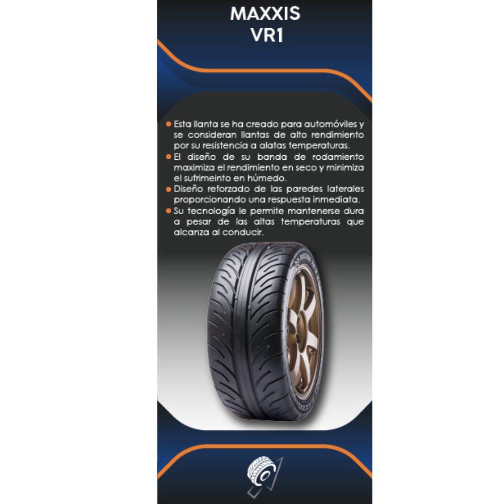 Especificaciones técnicas de LLANTA MAXXIS VR1 205/50ZR15 PARA AUTOMÓVILES Ruedallantas Ecuador