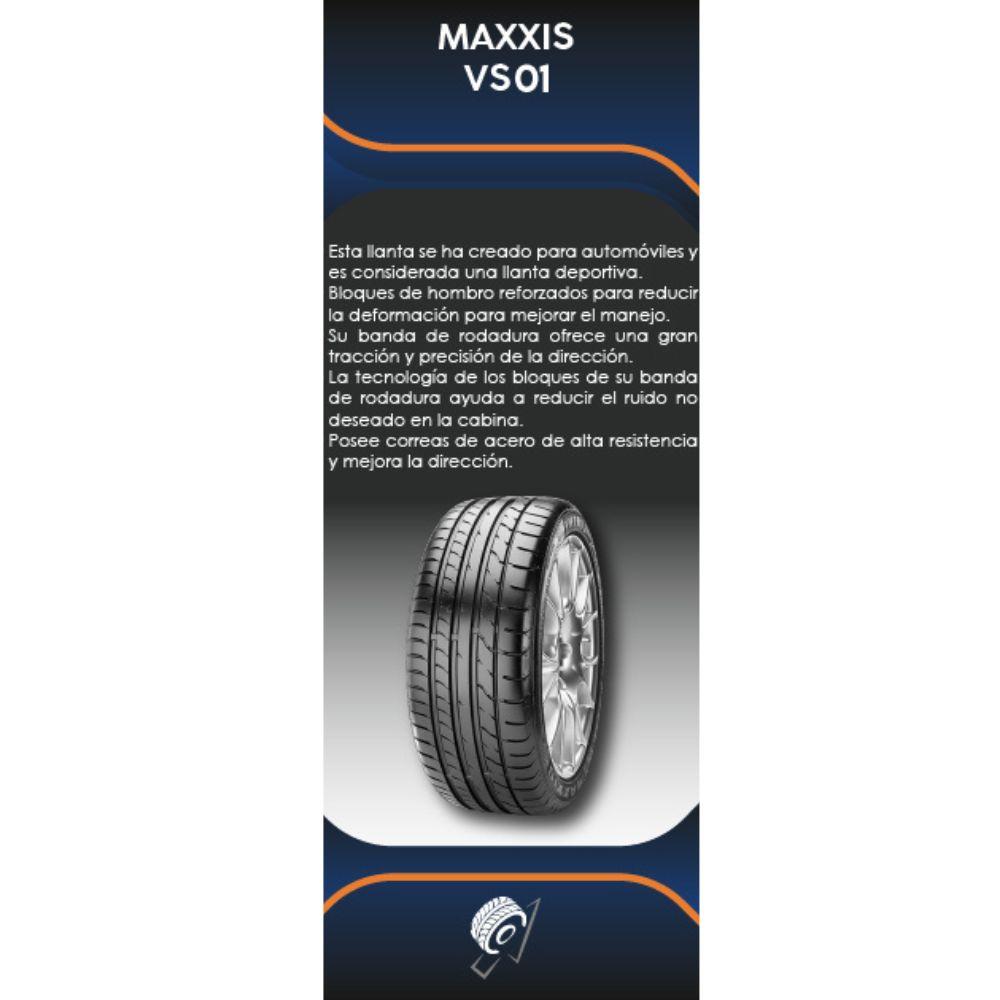 Especificaciones técnicas de LLANTA MAXXIS VS01 245/45R19 PARA SUVS Ruedallantas Ecuador