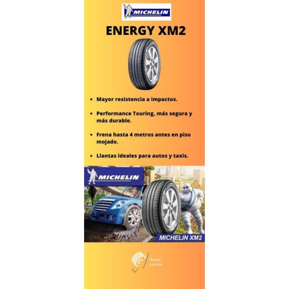 Especificaciones técnicas de LLANTA MICHELIN ENERGY XM2 185/70R14 PARA AUTOS Y TAXIS Ruedallantas Ecuador