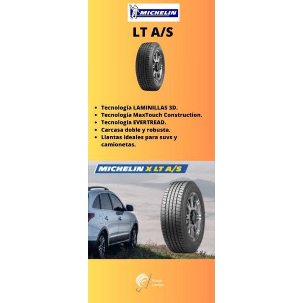 Especificaciones técnicas de LLANTA MICHELIN LT A/S 235/70R16 PARA SUVS Y CAMIONETAS Ruedallantas Ecuador