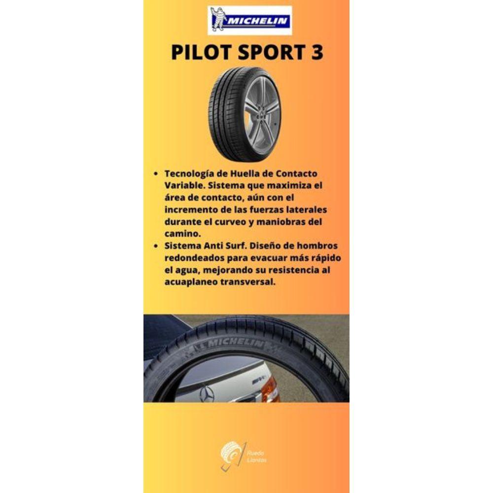 Especificaciones técnicas de LLANTA MICHELIN PILOT SPORT 3 195/50R15 PARA AUTOS Ruedallantas Ecuador