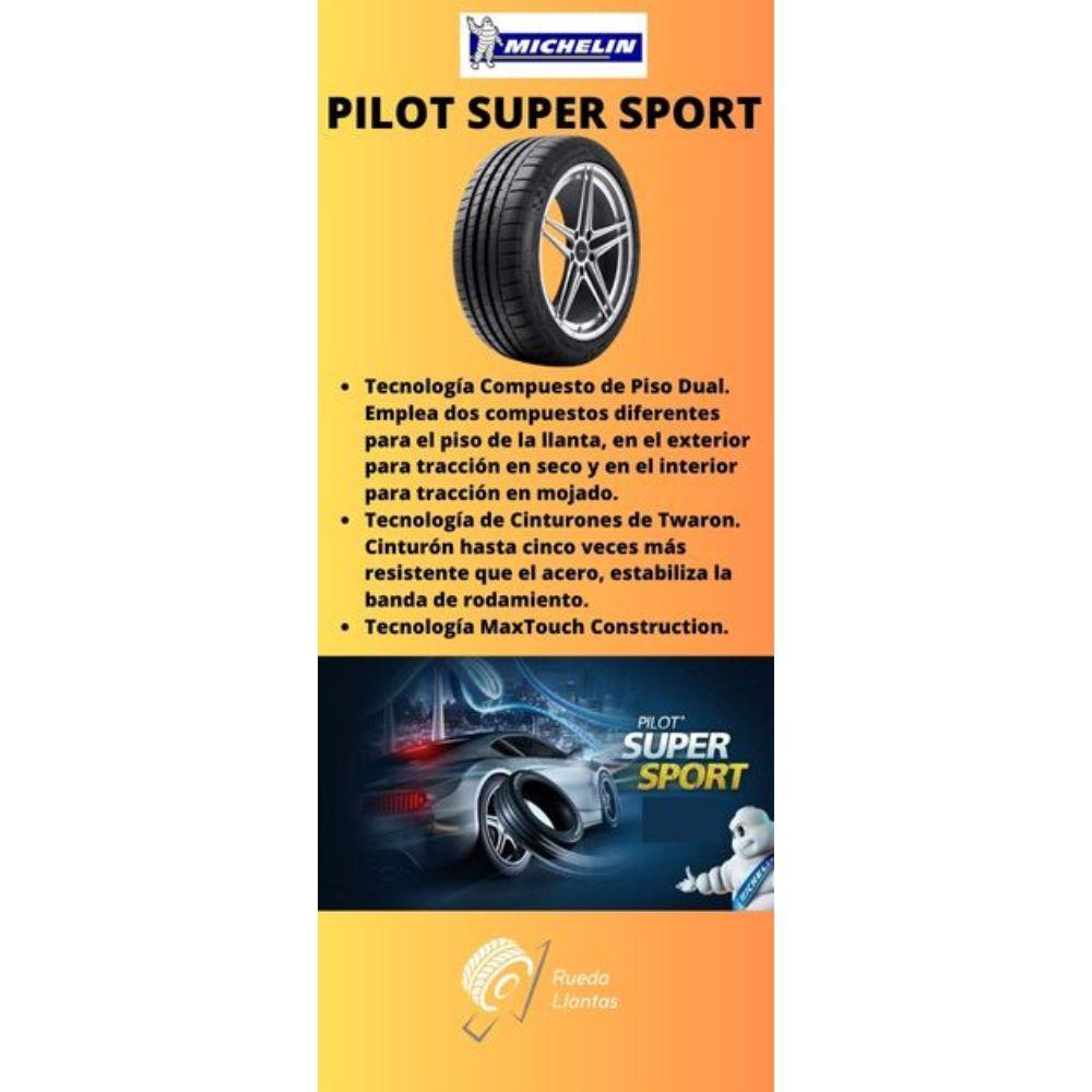 Especificaciones técnicas de LLANTA MICHELIN PILOT SUPER SPORT 285/40R19 PARA AUTOMÓVILES DEPORTIVOS Ruedallantas Ecuador