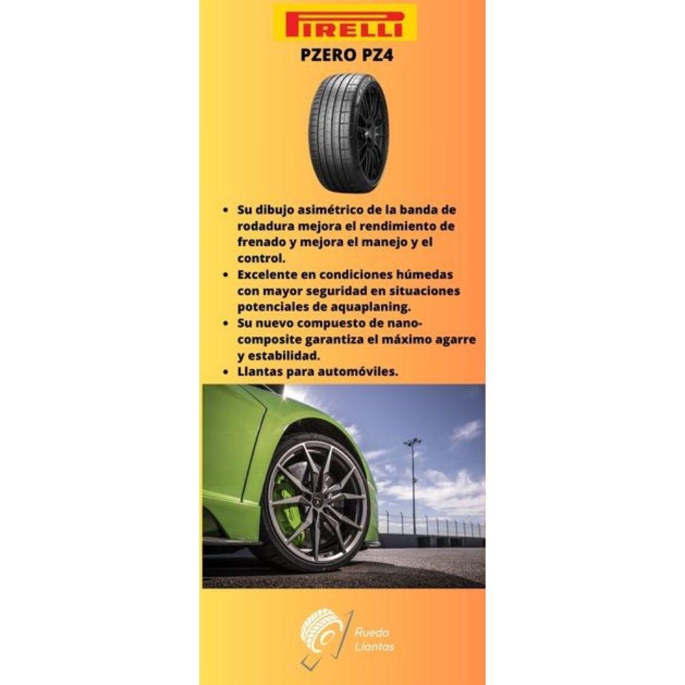 Especificaciones técnicas de LLANTA PIRELLI PZERO PZ4 245/35R21 PARA SUVS Ruedallantas Ecuador