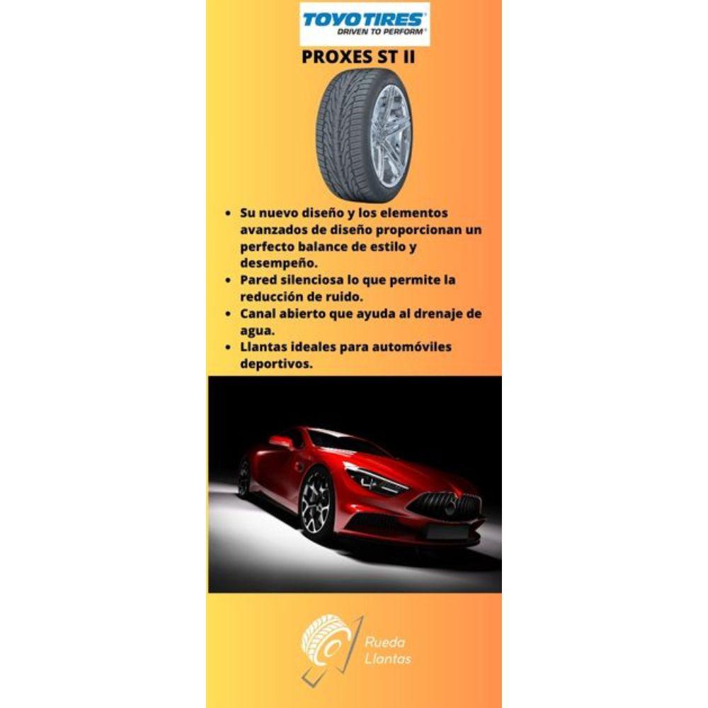 Especificaciones técnicas de LLANTA TOYO TIRES PROXES ST II 235/65R17 PARA AUTOMÓVILES DEPORTIVOS Ruedallantas Ecuador