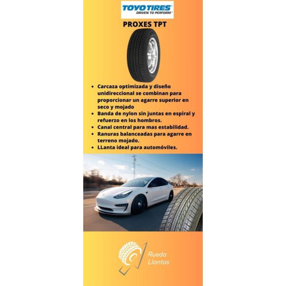 Especificaciones técnicas de LLANTA TOYO TIRES PROXES TPT PXTPT P195/60R14 PARA AUTOMÓVILES Ruedallantas Ecuador