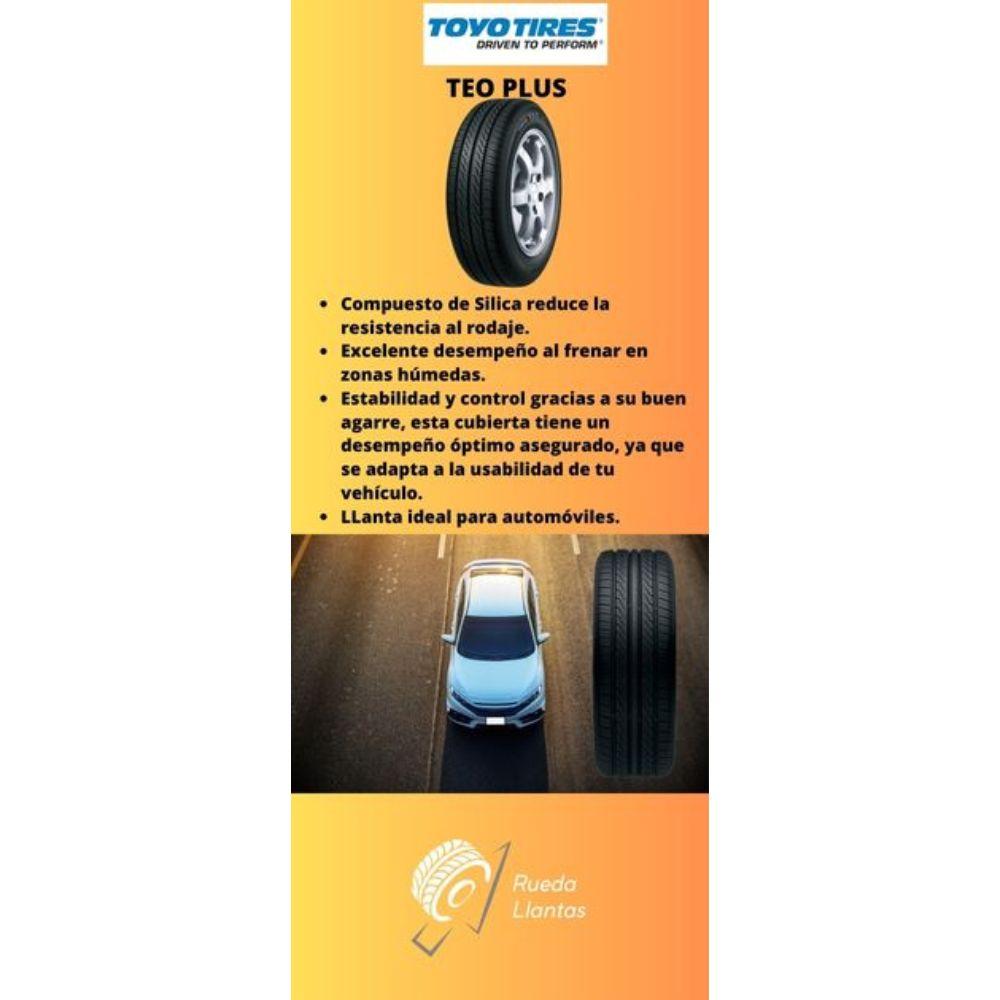 Especificaciones técnicas de LLANTA TOYO TIRES TEO PLUS 185/70R14 PARA AUTOMÓVILES Ruedallantas Ecuador