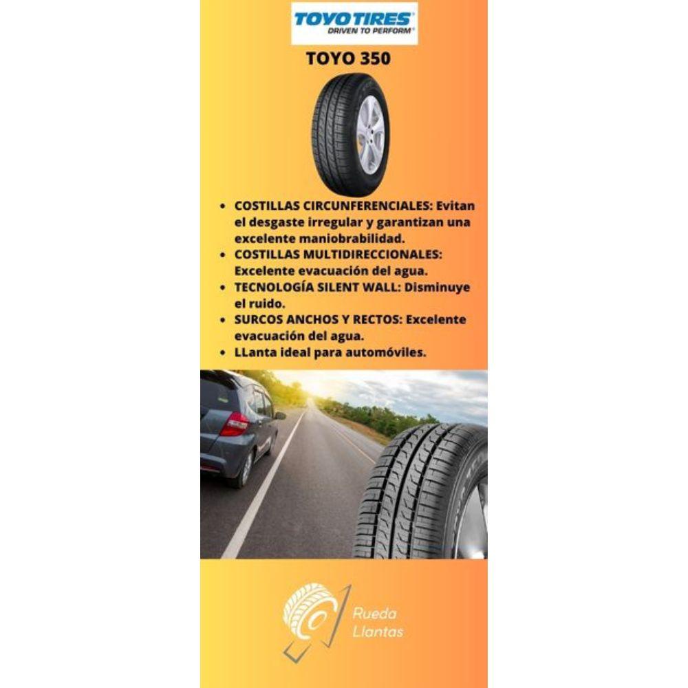Especificaciones técnicas de LLANTA TOYO TIRES TOYO 350 175/70R13 PARA AUTOMÓVILES Ruedallantas Ecuador