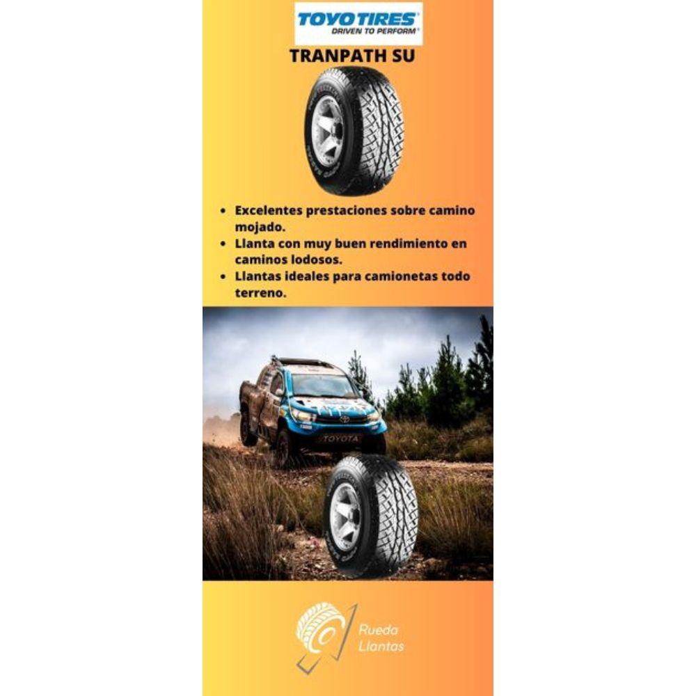 Especificaciones técnicas de LLANTA TOYO TIRES TRANPATH S/U 235/60R16 PARA CAMIONETAS TODO TERRENO Ruedallantas Ecuador