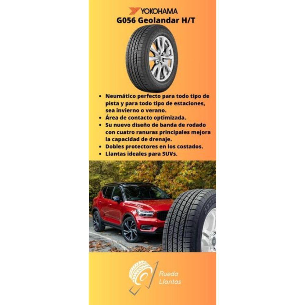Especificaciones técnicas de LLANTA YOKOHAMA G056 GEOLANDAR H/T 265/60R18 PARA SUVS Ruedallantas Ecuador